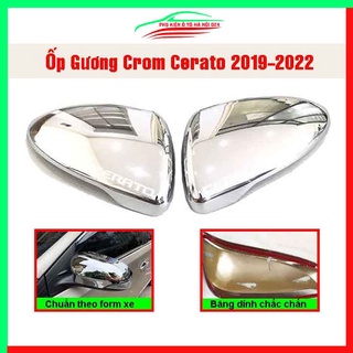 Ốp gương chiếu hậu Kia Cerato, K3 2019-2020 mạ crom bảo vệ chống trầy trang trí làm đẹp xe