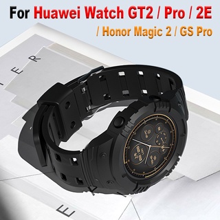 Dây đeo silicone kèm vỏ bảo vệ cho đồng hồ Huawei Watch GT 2 Pro GT2 46mm 42mm GT 2e Honor Magic 2 ES Pro