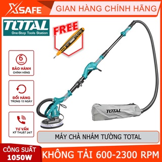 Máy chà tường TOTAL TWS10501 1050W Máy chà đường kính đĩa mài 215mm, kèm 6 giấy nhám, 2 ống nối, 1 ống mềm, 1 thanh mở