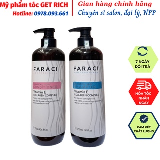 [HÀNG CHÍNH HÃNG]Cặp gội xả FARACI 750 ML mẫu mới nhất DẦU GỘI XẢ SIÊU PHỤC HỒI FARACI chống rụng tóc.