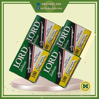 Vỉ Dao Lam Cạo Râu Lord Nửa Lưỡi Tách Sẵn 100 Lưỡi