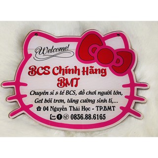 Bảng hiệu mica giá rẻ nhất - Mẫu Mèo Hello Kitty