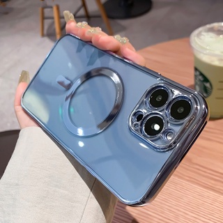 Ốp Điện Thoại Silicon Mềm Nam Châm Mạ Màu Sang Trọng Cho iPhone 13 12 11 Pro MAX X Xr XS 7 8 Plus SE2 Xr XS MAX