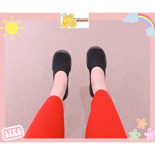CHÍNH HÃNG GGOMOOSIN HÀN QUỐC GIÀY TẤT NGƯỜI LỚN flat all black người lớn