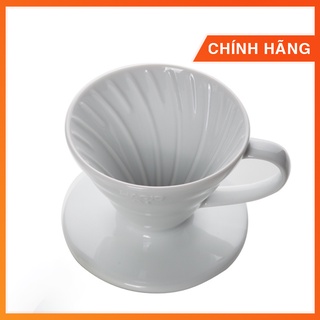 Phễu lọc cà phê Hario V60 sứ trắng | 1-2 cups (size 01)1-2 cups (size 01) và 3-4 cups (size 02)