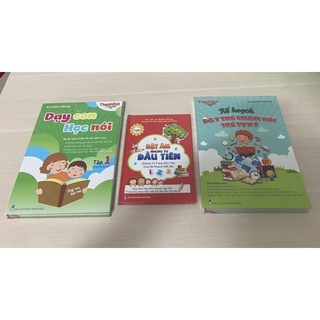 Combo 3 quyển học liệu bật âm+kế hoạch dạy con học nói