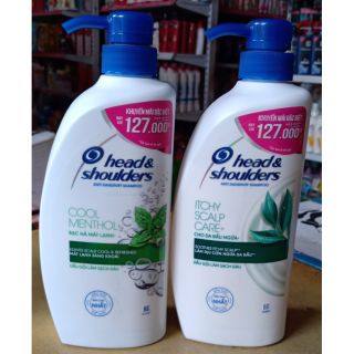 Dầu gội trị gầu Head&amp; shoulders650g cho da đầu ngứa.