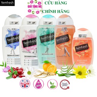 Dung Dịch Vệ Sinh Phụ Nữ Cao Cấp Femfresh Giúp Làm Sạch Sẽ, Thơm Mát, Ngăn Ngừa Viêm Ngứa - Chai 250ml - 150ml