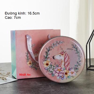 Hộp thiếc Unicorn 17cm (Bao gồm túi xách)