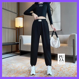 Quần jogger nữ trơn - quần nỉ ống boom unisex 2 màu phong cách hàn quốc