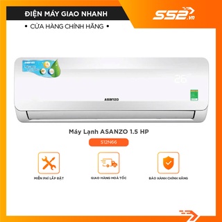 [Miễn Phí Lắp Đặt TP.HCM]Máy lạnh Asanzo 1.5 HP S12N66 trắng