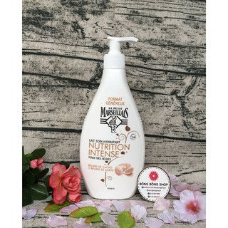 (Chuẩn Pháp-400ml) Sữa dưỡng thể Le Petit Marseillais chiết xuất từ Bơ cacao và Bơ hạt mỡ dành cho da rất khô