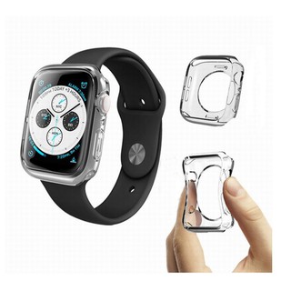 Ốp Dẻo Bảo Vệ Viền Apple Watch Series 1/2/3/4/5/SE/6/7 38mm 40mm 41mm 42mm 44mm 45mm Chống Trầy Xước Chống Vỡ Màn Hình