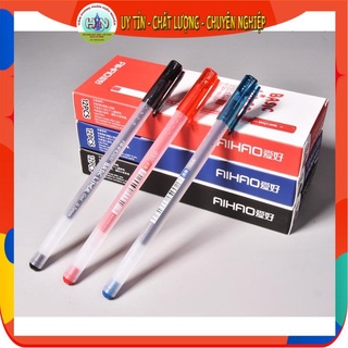 Bút gel AIHAO Thân trong suốt mờ - nét 0.5mm - 3 màu mực - mực full thân bút