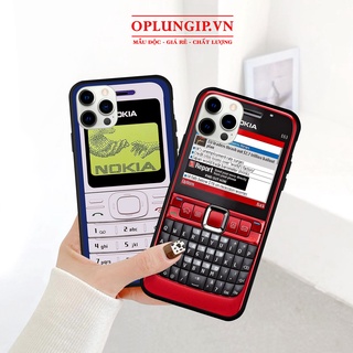 Ốp iphone hình điện thoại Nokia cục gạch cho iphone 13 pro max 11 12 pro max mini x r s max 6 s 7 8 plus