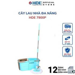 Cây Lau Nhà Đa Năng HYUNDAI HDE 7900P - Chổi Lau Nhà Kèm Thùng Vắt Thông Minh - BẢO HÀNH CHÍNH HÃNG 12 THÁNG