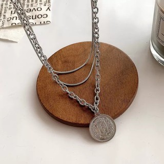 Set dây chuyền mặt tròn