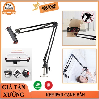 Kẹp Ipad cạnh bàn chất liệu thép chắc chắn xem VIDEO, LƯỚT WEB, CHỤP HÌNH...