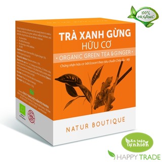 Trà xanh gừng hữu cơ FITO (hộp 20 túi lọc)