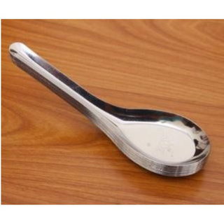 [Mã LIFE2804ALL giảm 10% đơn 50K] Thìa inox ăn cơm, phở không gỉ, cán ngắn