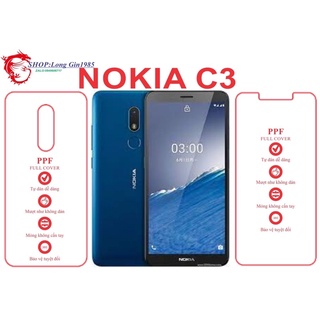 Nokia C3 miếng dán trong Ppf mặt sau và mặt trước chống va đập chống trầy xước