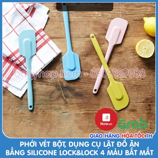 Phới vét bột silicone Lock&amp;Lock dụng cụ lật đồ ăn chịu nhiệt chuyên dụng CKT223
