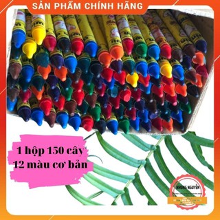 Hộp 12 màu sáp có 150 cây màu  - trọng lượng 950g