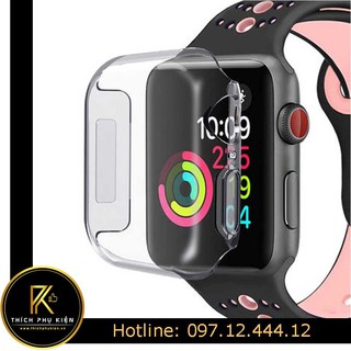 Ốp Trong Silicon Chống Sốc Apple Watch/Case Chống Sốc Trong Suốt iWatch