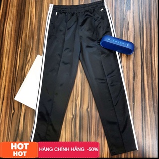 Quần Thể Thao Nam Jogger 3 sọc &amp; quần thể thao trơn logo bóng rổ chất vải poly 2 da co giãn 4 chiều, dày dặn