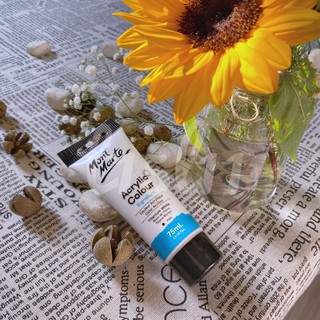 [t15l11] Acrylic Mont Marte trắng lẻ 75ml