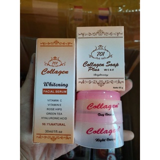 combo kem và serum colagel vit E tem đỏ