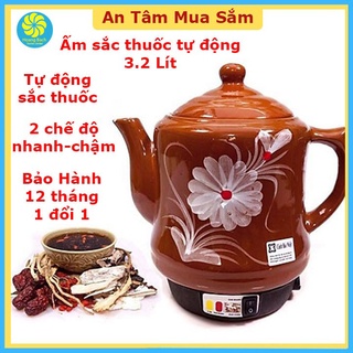 Ấm sắc thuốc bắc bằng điện 3.2L XUÂN TÙNG BÁT TRÀNG siêu sắc thuốc tự động, nhanh, an toàn bền đẹp.