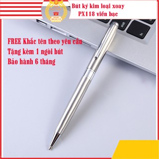 Quà 20-11 tặng thầy cô giáo | Bút ký tên kim loại cao cấp Pee PX118 khắc tên theo yêu cầu