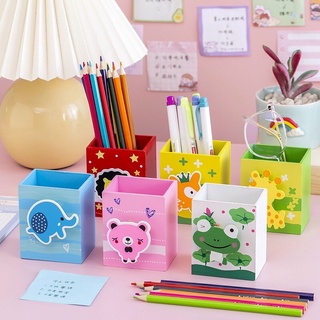 Ống đựng bút bằng gỗ hình con vật siêu dễ thương cho bé