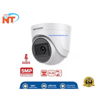 CAMERA DOME HD-TVI ANALOG HIKVISION DS-2CE76H0T-ITPFS, 5.0 MEGAPIXEL