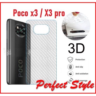 Dán carbon mặt lưng Xiaomi poco x3 nfc / poco x3 pro