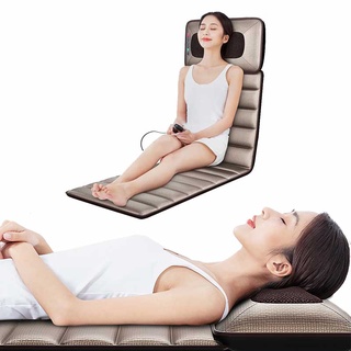 Nệm massage toàn thân Leerkang LEK918F hỗ trợ túi khí, hồng ngoại, gối có thể tháo rời, phù hợp các chiều cao khác nhau
