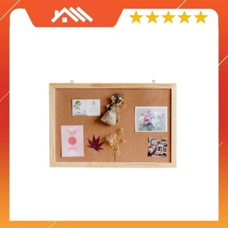 Bảng ghim bần gỗ dán ghi chú, tranh ảnh, decor FEGO nhiều kích cỡ/ Bảng gỗ đa năng để bàn