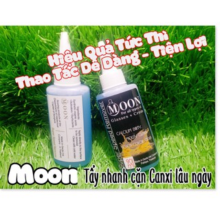Moon 90ml- Siêu Tẩy Ố - Cặn Canxi - Váng 7 Màu Trên Kính Otô Vết gỉ Sắt - Cặn Bám Lâu Ngày Trên Vòi Labo - Inox Moon - M