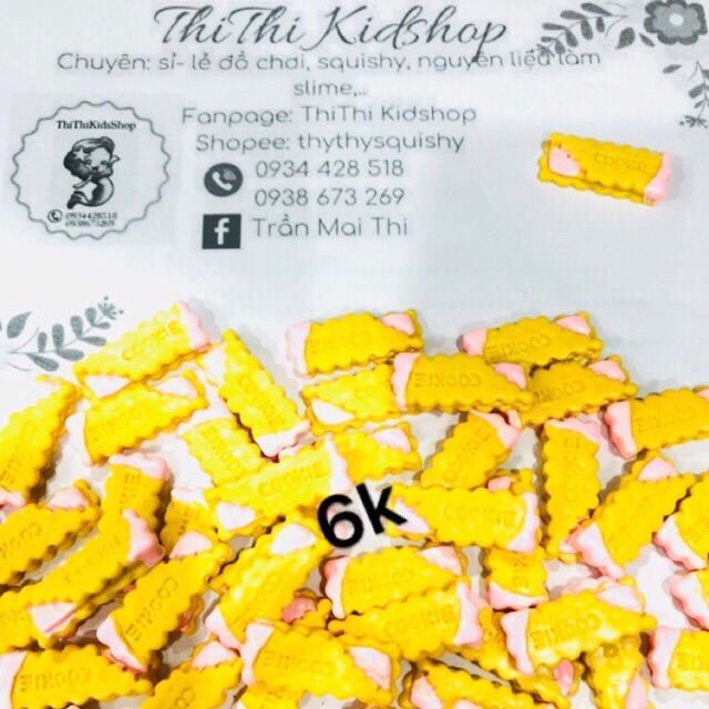 (2 CÁI) Charm bánh cookie