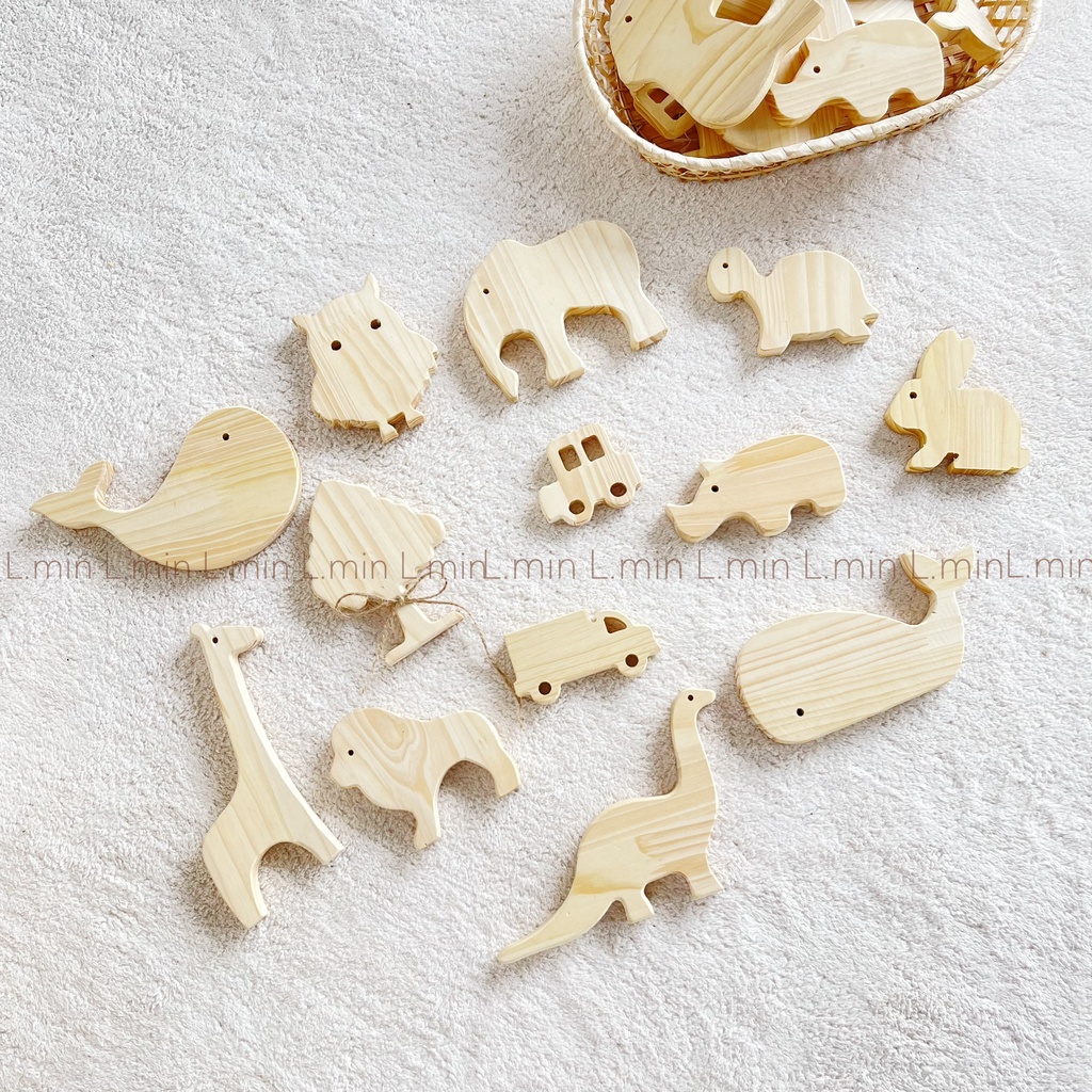 logo gỗ thông decor