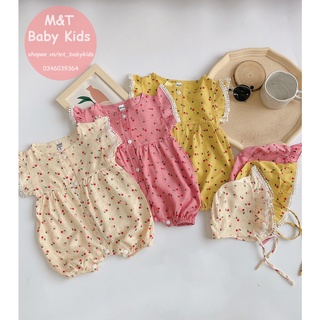 Body kèm mũ 3 màu tiểu thư cho bé gái