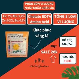 Phân bón vi lượng cho hoa hồng - Amino AZ Plus bổ sung vi lượng sắt, mangan, đồng, kẽm thiết yếu cho cây trồng