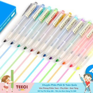[Mã LIFEBOOK2 giảm 10% đơn 0Đ] <Video Review> Bút Dạ Đánh Dấu Nhớ Dòng Hightlight Rainbow Teeci655