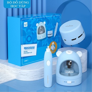Bộ Gọt Bút Chì Chạy Pin Cao Cấp - Tự Chuốt Bút - Bộ Đồ Dùng Học Tập Tiện Lợi Thích Hợp Cho Bé Mẫu Giáo Lớn, Tiểu Học
