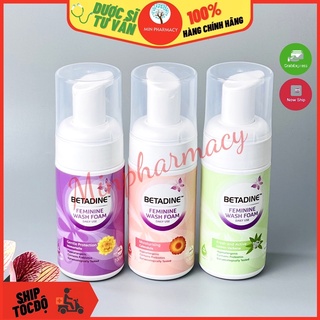 Chai xịt bọt vệ sinh phụ nữ BETADINE Feminine wash foam 100ml DATE MỚI 2024 - Minpharmacy