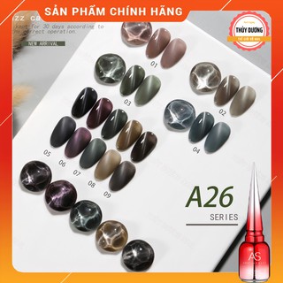Sơn gel AS chính hãng chai đỏ mã A26 (mắt mèo) 15ml