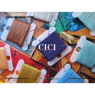 Set 20 miếng cuốn chỉ nhựa/Bobbin quấn chỉ Cici Handmade chuyên hạt đá hạt pha lê hạt cườm hạt trang sức tự làm