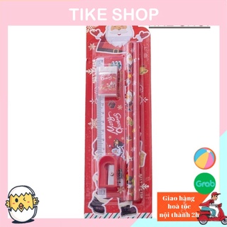 Bộ Dụng Cụ Học Tập Phong Cách Giáng Sinh Cho Bé
