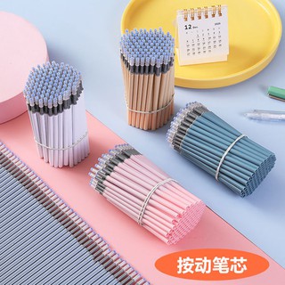 Set 10 ngòi bút mực đen vỏ sắc màu morandi